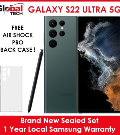 Samsung Galaxy S22 Ultra 5G 512GB (1 Year Local Samsung Warranty) (FREE BACK CASE) (Green Colour)